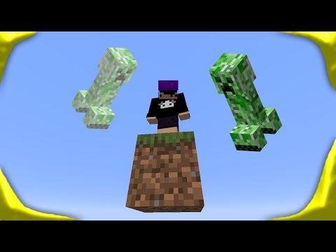 minecraft num bloco só e agora tem creeper