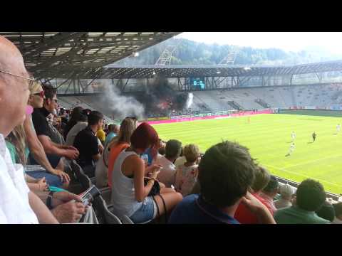 FC Wacker Innsbruck - SK Sturm Graz, 21.07.2013, Pyro der Grazer