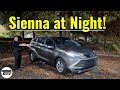 New Toyota Sienna At Night Buttons Lights Features
