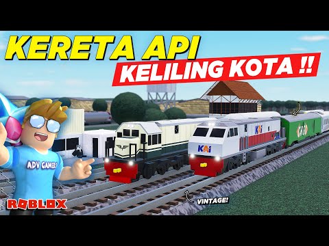 MENJELAJAH KOTA DAN KONVOI NAIK KERETA API SPESIAL !! REVIEW GAME KAI - Roblox Indonesia