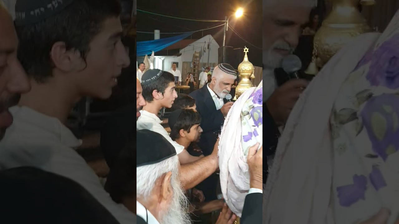 מעמד קבלת עול מלכות שמיים מפי הרב מנחם דוח מעטוף בהכנסת ספר תורה - הערוץ למורש