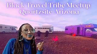 Black Travel Tribe Meetup in Quartzsite Arizona | Black Female Nomads Boondocking in the Desert