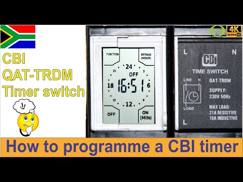 How to program and set timings for the CBI QAT-TRDM relay time switch