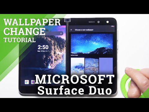 How to Change Wallpaper on Lock Screen in MICROSOFT Surface Duo - Change Wallpaper