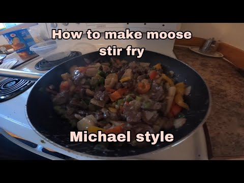 How to make moose stir fry Michael style