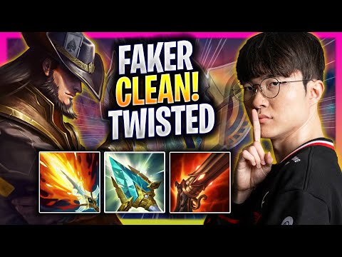 FAKER IS SUPER CLEAN WITH TWISTED FATE! - T1 Faker Plays Twisted Fate MID vs Ryze! | Season 2025