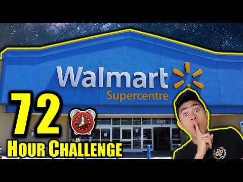 72 HOUR OVERNIGHT CHALLENGE IN WALMART Video