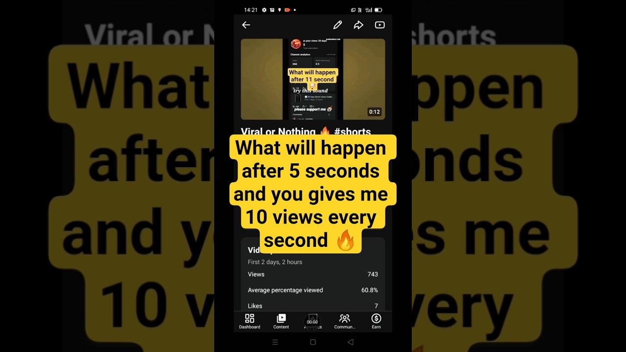 Day 08: Views Reveal 🔥 #shorts #trending #youtube #viral