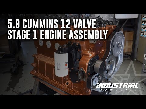 Industrial Injection 5.9 Cummins 12 Valve Stage 1 Engine Assembly