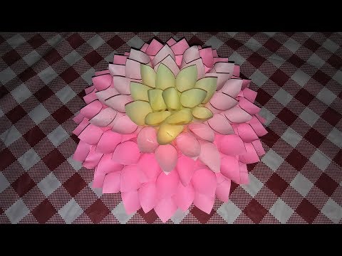 #paperflower How to Make Easy Paper Flower Dahlia