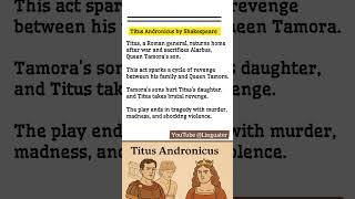 Titus Andronicus by Shakespeare | Shorts Summary &amp; Analysis #short #summary #bookreview #titus