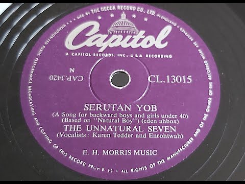 The Unnatural Seven 'Serutan Yob'  1948 78 rpm