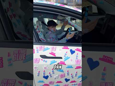 Dán sticky vào xe hơi