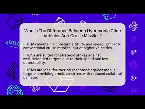 What's The Difference Between Hypersonic Glide Vehicles And Cruise Missiles?