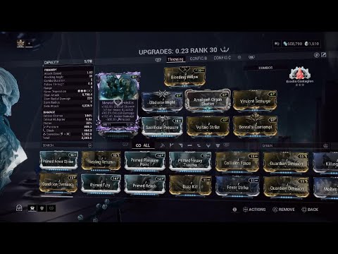 Warframe Zaw Groll Riven  Build 2023 Throwing Nuclear