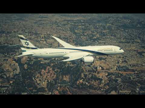 Jerusalem of Gold, EL AL’s Dreamliner, on his way to Ben Gurion  Airport