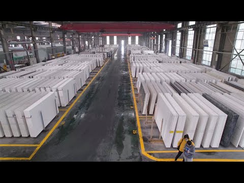 Quartz stone slab product video