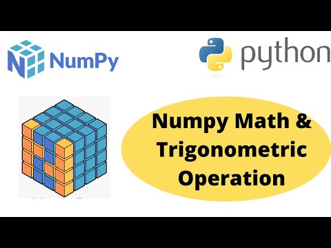 Numpy Math And Trigonometric Function Numpy Basic Mathematical Function And Trigonometric Function