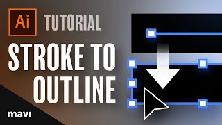 Convert STROKE TO OUTLINE (Shape) In Adobe Illustrator [Super Quick Tutorials #10]