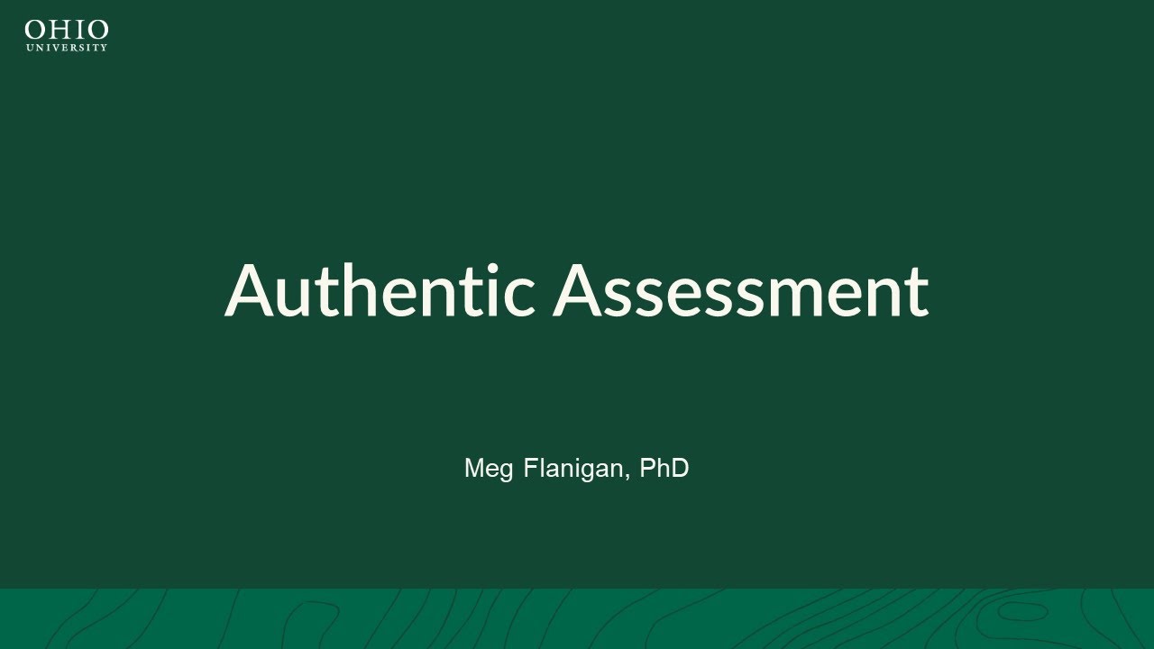 Authentic Assessment