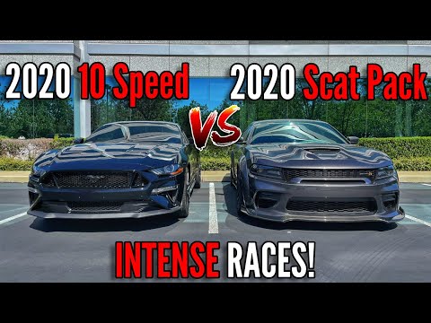 2020 Dodge Charger Scat Pack VS 2020 Mustang GT 5.0 10 Speed
