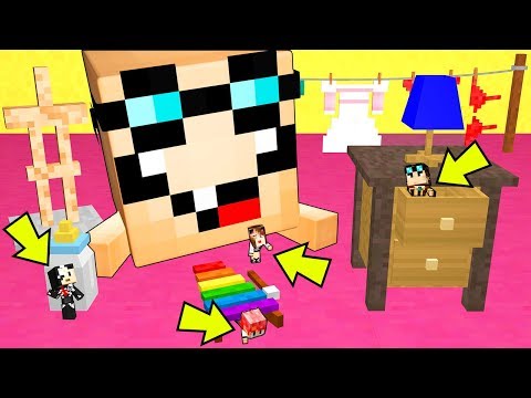 NASCONDINO DA PICCOLISSIMI CONTRO IL BEBÈ GIGANTE SU MINECRAFT!
