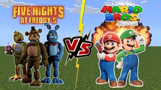 Five Nights at Freddy's Movie [FNAF] VS Super Mario Movie [Minecraft PE]