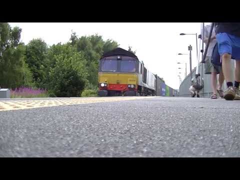 DRS 66431 - 4S49 Daventry to Grangemouth - WCML Diverts - Chesterfield 20/07/2013