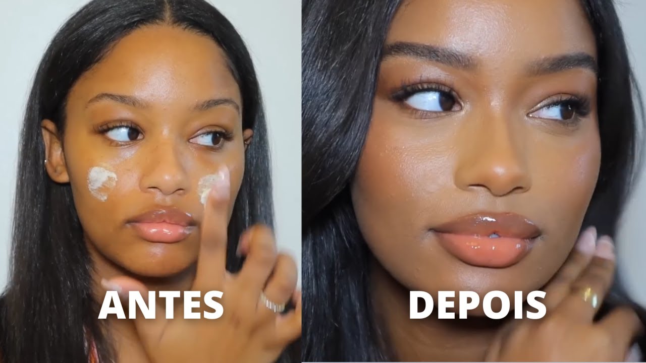 MAQUIAGEM FÁCIL PARA O DIA DIA COMO AS GRINGAS FAZEM - PELE NEGRA