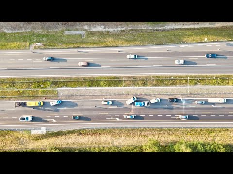 Karambol na autostradzie A4 w Mysłowicach
