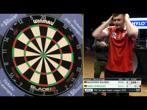 IS THIS THE PERFECT LEG?! Niko Springer hits a nine-darter at the PDC Europe Super League