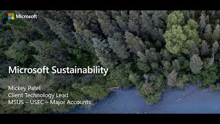 Microsoft Cloud for Sustainability