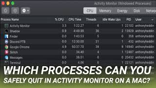 Which Processes Can You Safely Quit in Activity Monitor on a Mac?