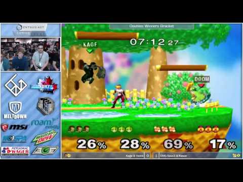 Kage & Vwins (Ganon, Peach) vs Sauc3 & Kason (Sheik, Fox) - EGL - SSBM Doubles Winners Quarters