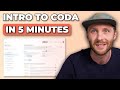 Your first 5 Minutes in Coda