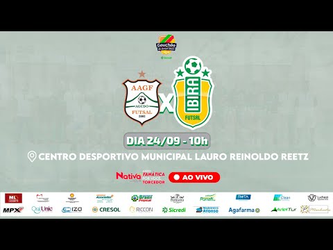AAGF (Agudo) 3 X 1 Ibira Futsal - AO VIVO E COM IMAGENS - Gauchão de Futsal Série B - 2023