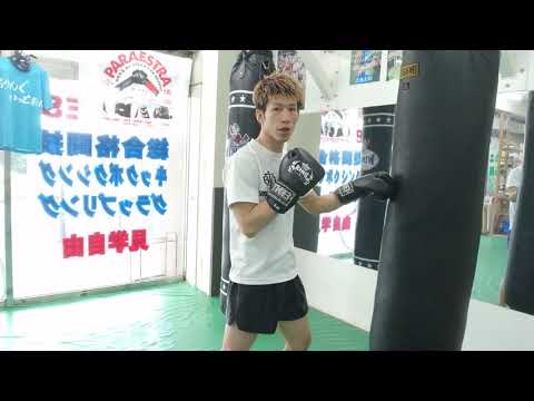 サンドバッグ使い方 基本verジャブ、ストレート