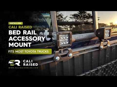 How to Install Bed Rail LED Pod Accessory Mount | Cali Raised