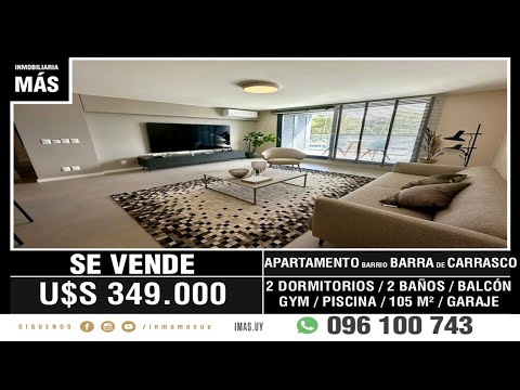 En Venta: Apartamento de 2 Dormitorios | Barra de Carrasco