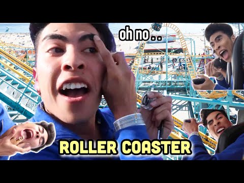 Doing my MAKEUP on a ROLLER COASTER!?! | Louie's Life Video