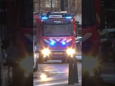 [Bullhorn] Brandweer Baan TS 17-0631 onderweg naar een woningbrand in Rotterdam West