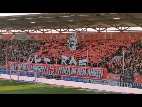 HFC Chemie vs. VfL Osnabrück - 21.04.2023 - Choreo Fankurve