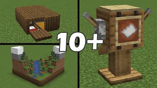 Best Build Hacks and Mini Biomes in Minecraft ! - #13