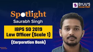 Success Story of Saurabh Singh | Cleared IBPS SO in 1st Attempt | Interview by Arpit Sohgaura