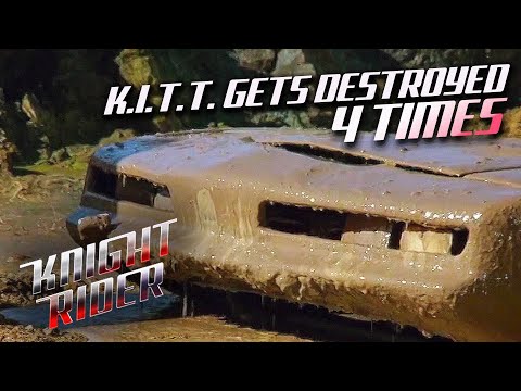 Every Time KITT Gets Destroyed | Knight Rider