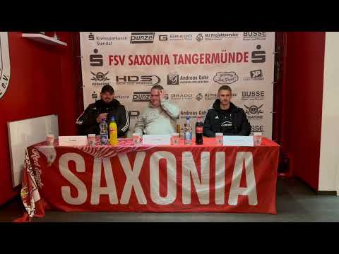 Pressekonferenz FSV Saxonia Tangermünde - TuS Bismark 24.10.25