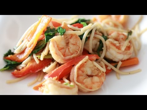 CHILI GARLIC SHRIMP STIR FRY RECIPE!