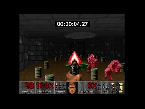 xbox doom e1m8 itytd 0:33 rta [0:35 screen melt]