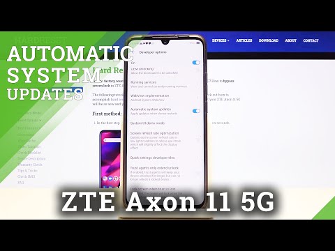 How to Turn on Automatic System Updates in ZTE Axon 11 5G – Automatic Updates