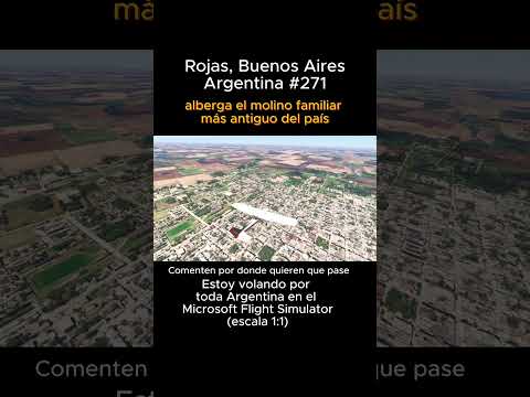 Rojas, Buenos Aires desde el Microsoft Flight Simulator #rojas #buenosaires #msfs #joaha45